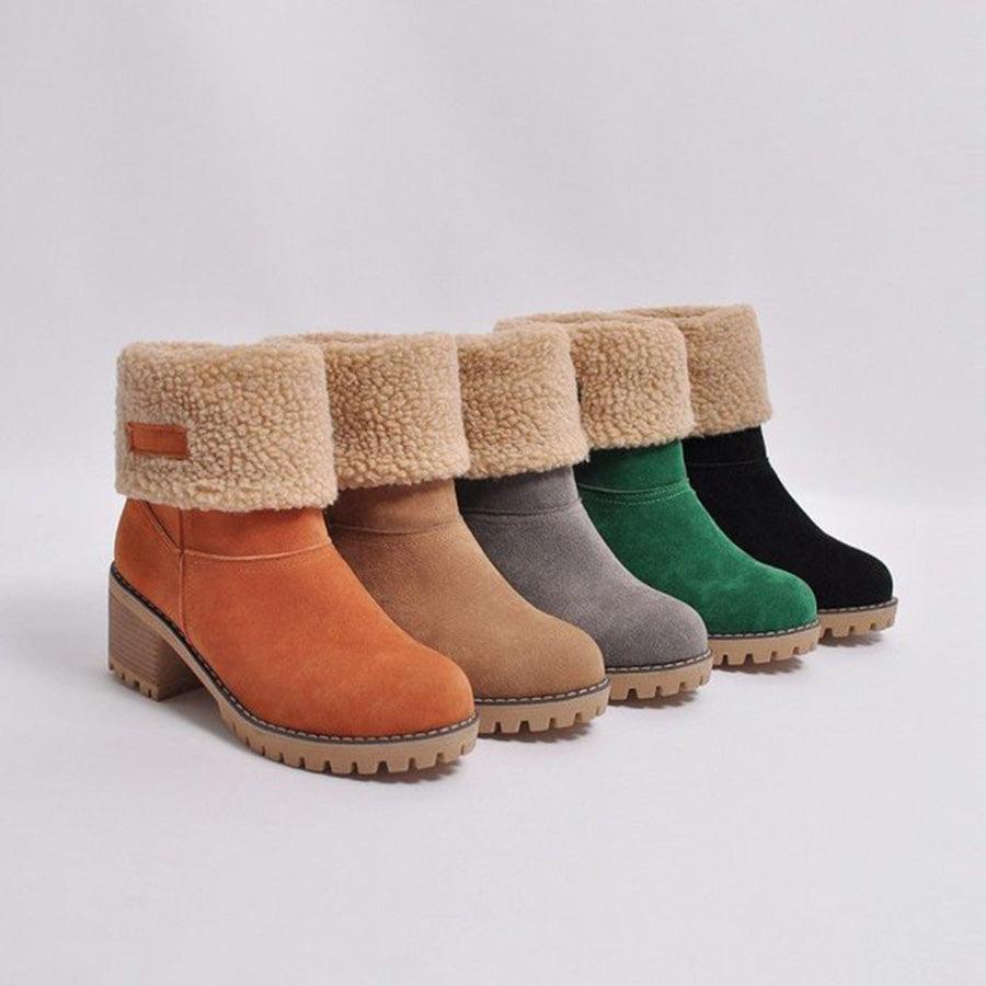 Bota Midsnow Material Premium Forrada em Lã - Bellaluv