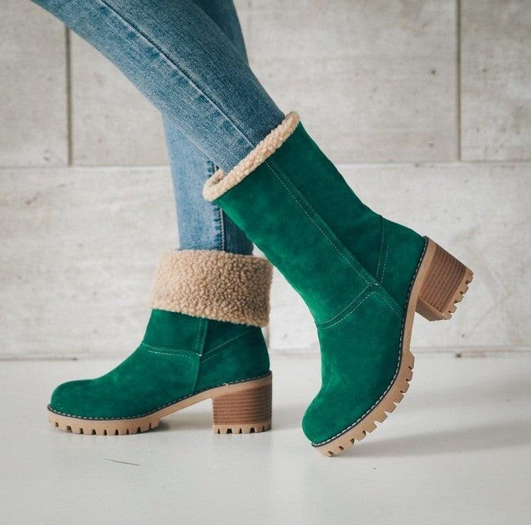 Bota Midsnow Material Premium Forrada em Lã - Bellaluv
