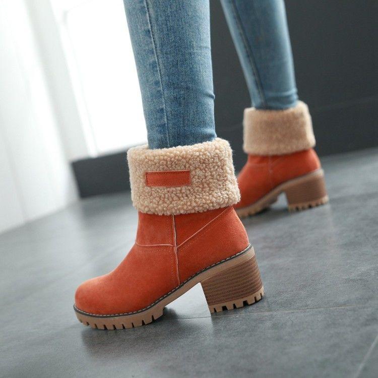 Bota Midsnow Material Premium Forrada em Lã - Bellaluv