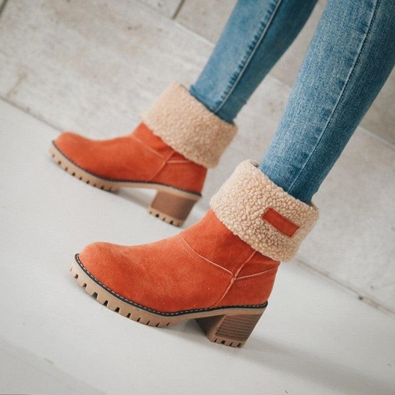 Bota Midsnow Material Premium Forrada em Lã - Bellaluv