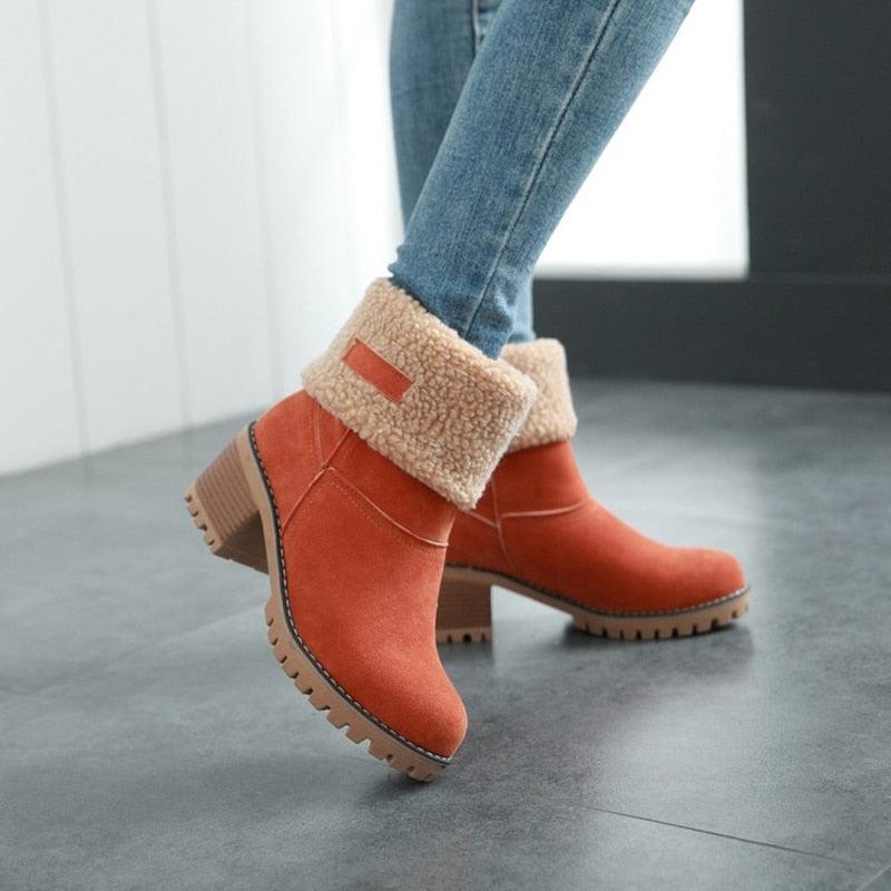 Bota Midsnow Material Premium Forrada em Lã - Bellaluv