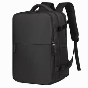 Mochila de Viagem Multifuncional com Porta USB e Compartimento para Sapatos