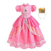 Vestido Princesa Peach Luxo - Mario Bros