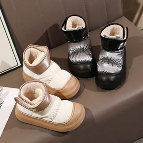 Bota Feminina Para Inverno Impermeável Cano Curto com Forro de Algodão (Promoção de Inverno 2025)