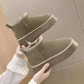 Bota Feminina Curta Acolchoada Plataforma Confortável - (Promoção de Inverno 2025)