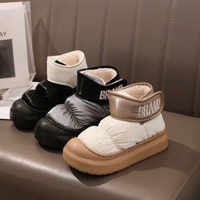 Bota Feminina Para Inverno Impermeável Cano Curto com Forro de Algodão (Promoção de Inverno 2025)