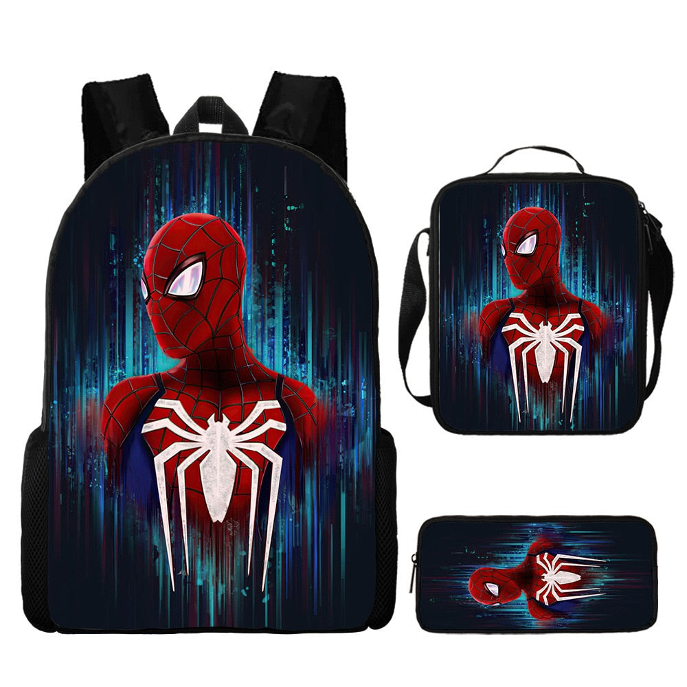 Kit Escolar Homem Aranha: Mochila, Lancheira e Estojo