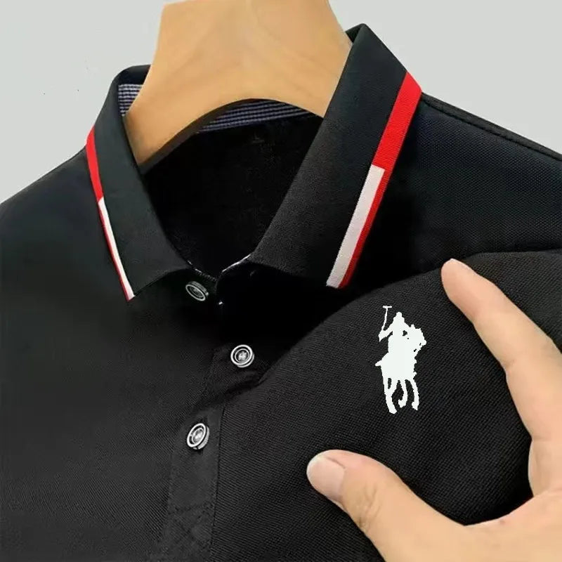 Camisa Masculina Polo Casual Simples Manga Curta - Lojas Bellaluv