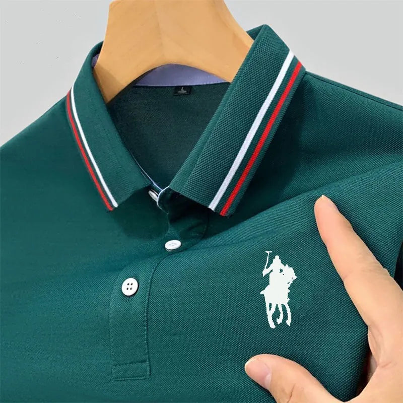 Camisa Masculina Polo Casual Simples Manga Curta - Lojas Bellaluv