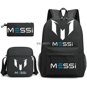 Kit Escolar do M10 Com 3 Peças - Mochila, Bolsa de Ombro e Estojo