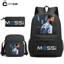 Kit Escolar do M10 Com 3 Peças - Mochila, Bolsa de Ombro e Estojo