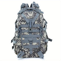 Mochila Tática Camuflada 40L com Sistema Molle e Listra Refletiva