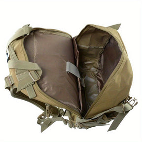 Mochila Tática Camuflada 40L com Sistema Molle e Listra Refletiva