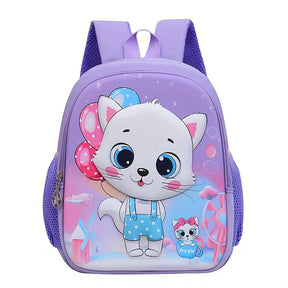 Mochila Escolar Infantil Gatinho - Leve e à Prova d'Água