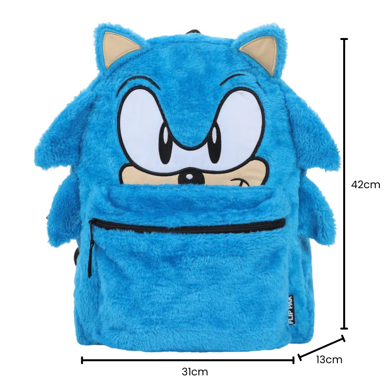 Mochila Escolar Infantil Sonic Reversível