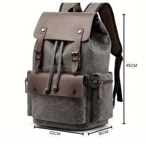 Mochila Masculina Vintage em Couro